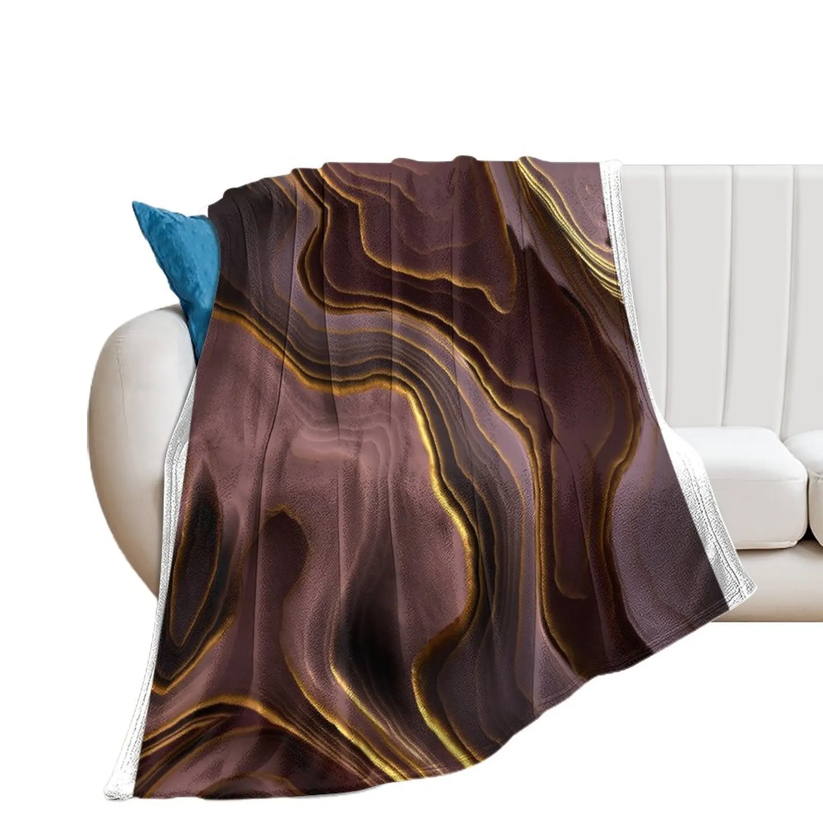 Mauve Agate Abstract Throw Blanket Decoratives Blankets Sofas Of Decoration Moving Blankets