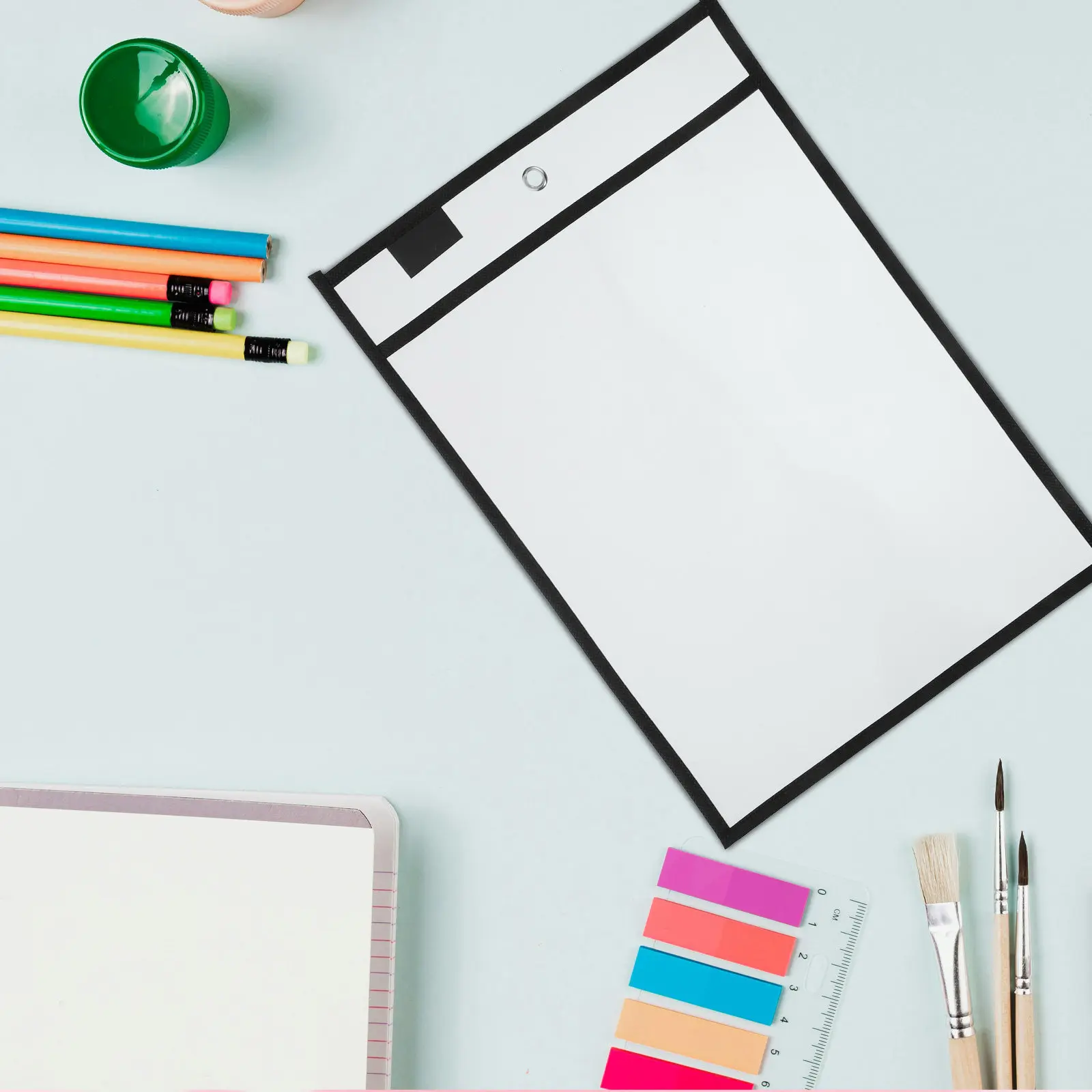 Dry Erase Pockets 20pcs – Reusable Transparent Plastic Sheet Protectors for Teachers, Students & Educational Use