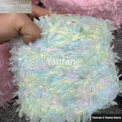 500g New Section Dyed Butterfly Yarn Three Piece Paper Flower Yarn Butterfly Large Paper DIY Hand Mixed Thread Wiring Hat Bag