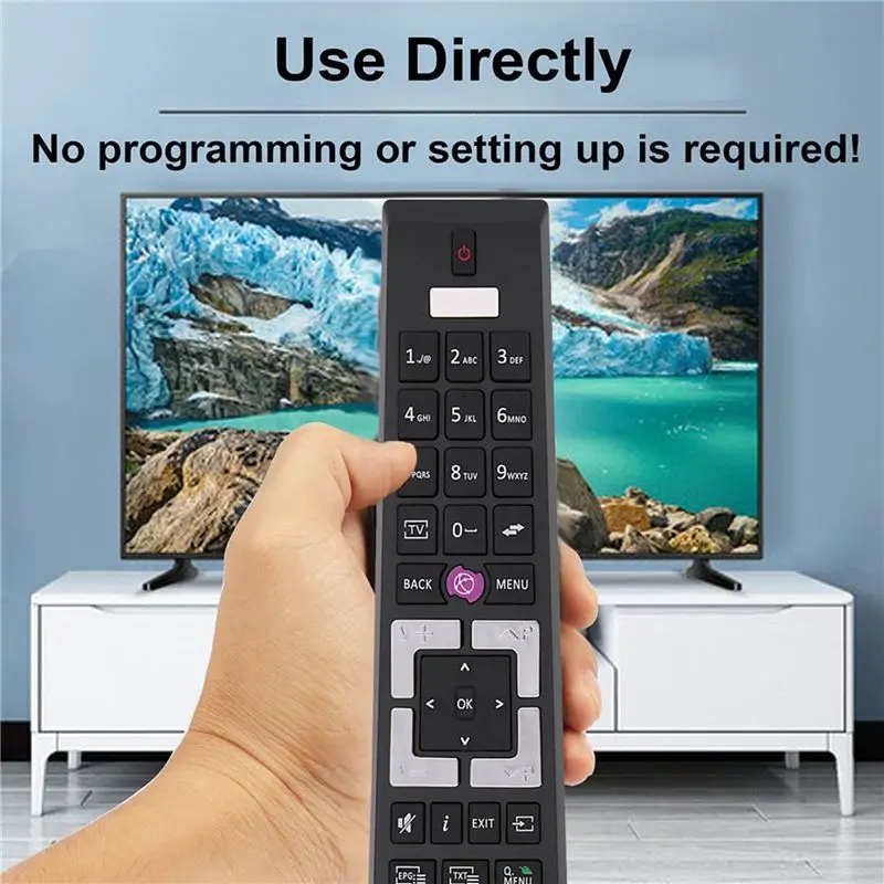 ABKN 2X RCA4995 Remote Control for TENSAI TV Telefunken, Replace Specific Edenwood TV Remote TE43404G37Z2P TE32287B35T