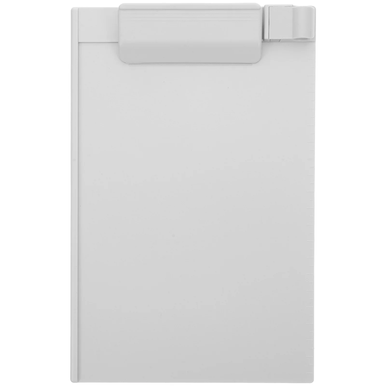 

A5 Plastic Clip Board Hard Writing Folder with Scale and Pen Holder Portable Paper Holder for School Office Business Travel