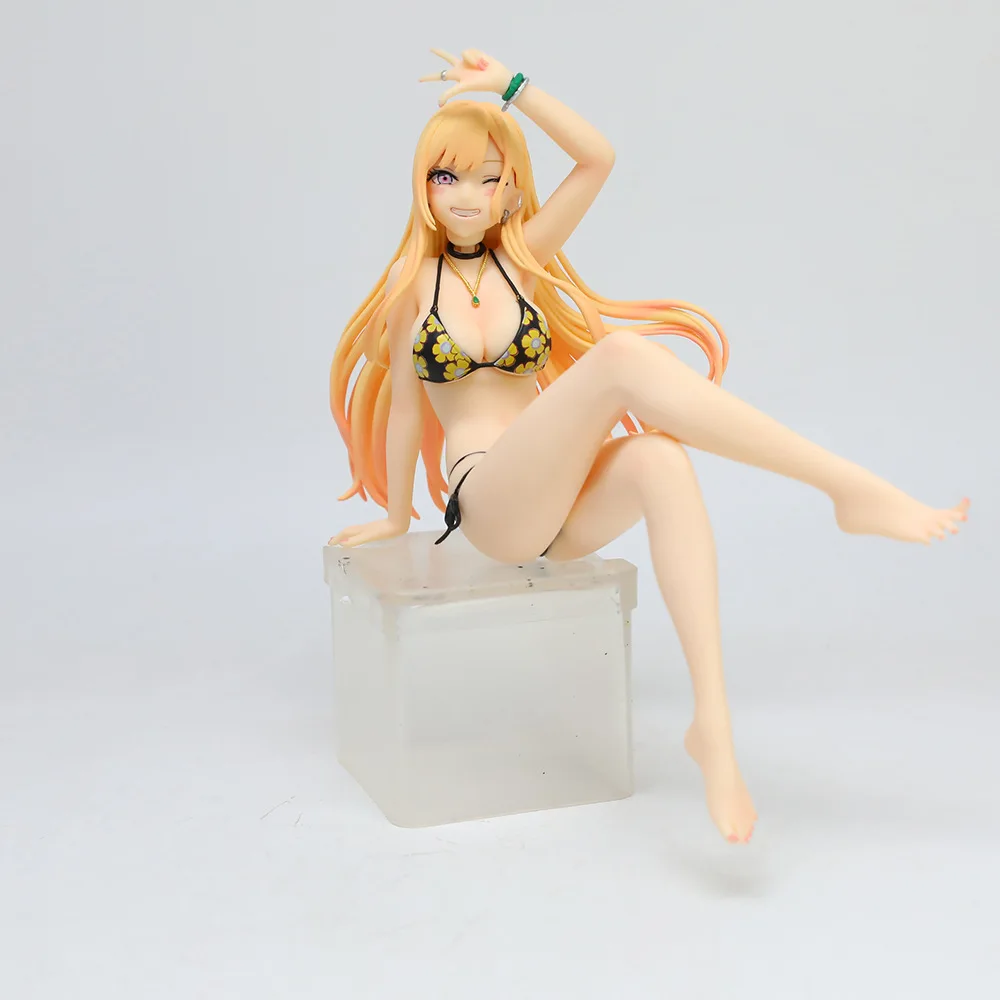 

20cm My Dress-Up Darling Marin Kitagawa Sitting Pose Anime Figure Model Statue Collection Desktop Decoration Ornament Toy Gift