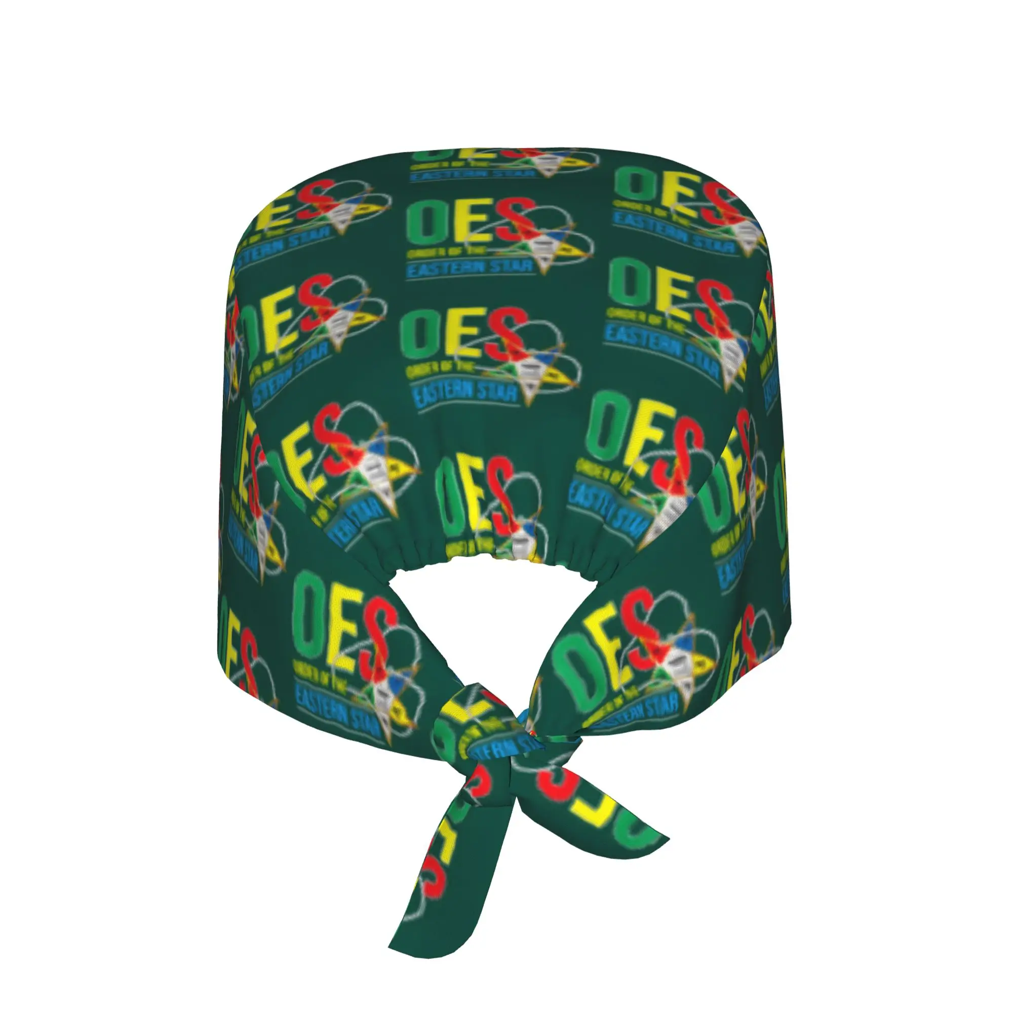 OES Order Of The Eastern Star Logo Medical Staff Scrubs Hat Women Men  For Chef Hat Scrub Caps