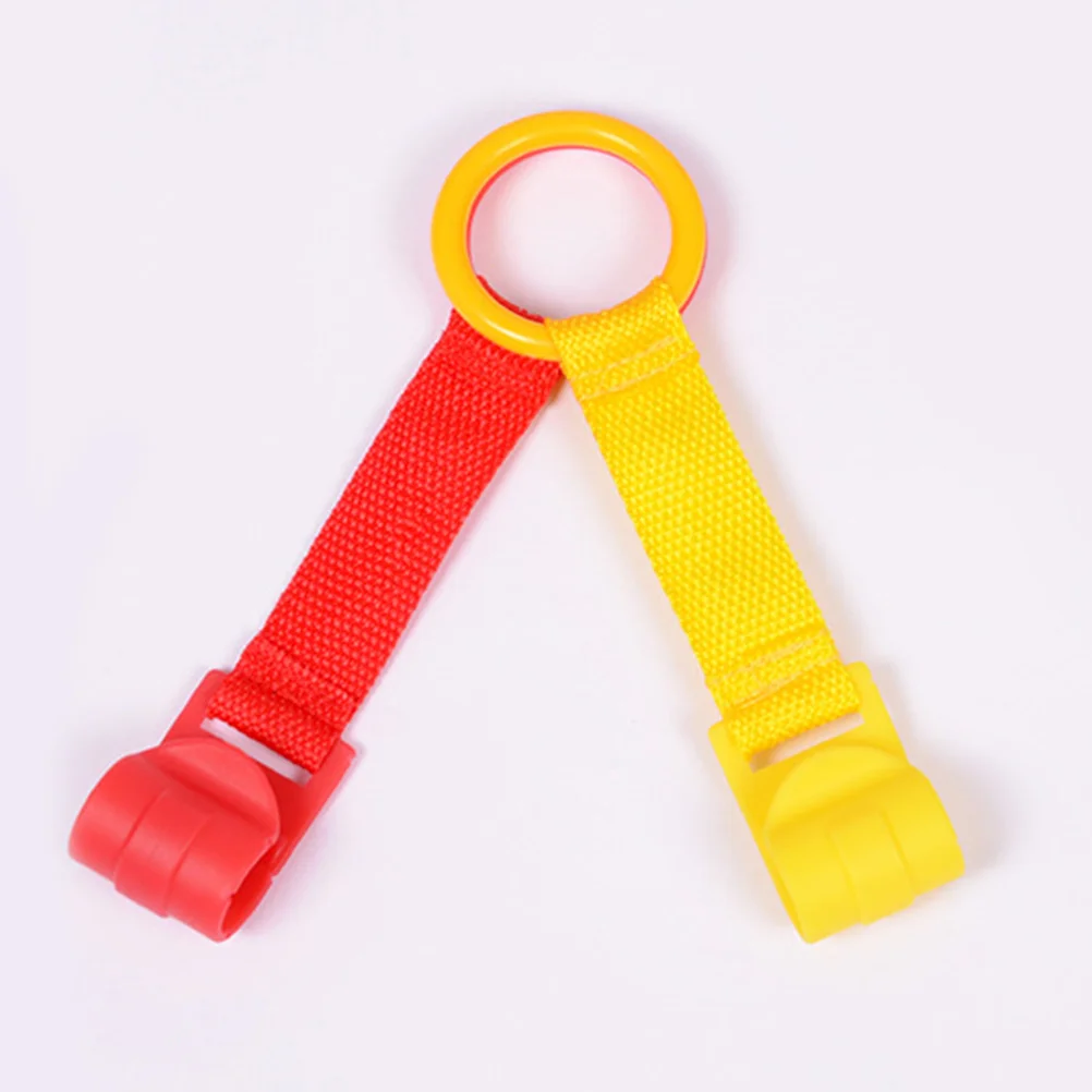 

4 Pcs Playpen Hand Pull Ring Toddler Rings Cot Hanging The Fence Baby Stand Up Cloth