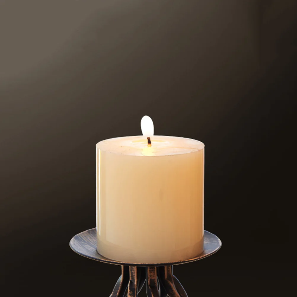 

Retro Holders Hollow Out Metal Candlestick For Home Decor Scented Stand Desktop Aromatherapy Ornament