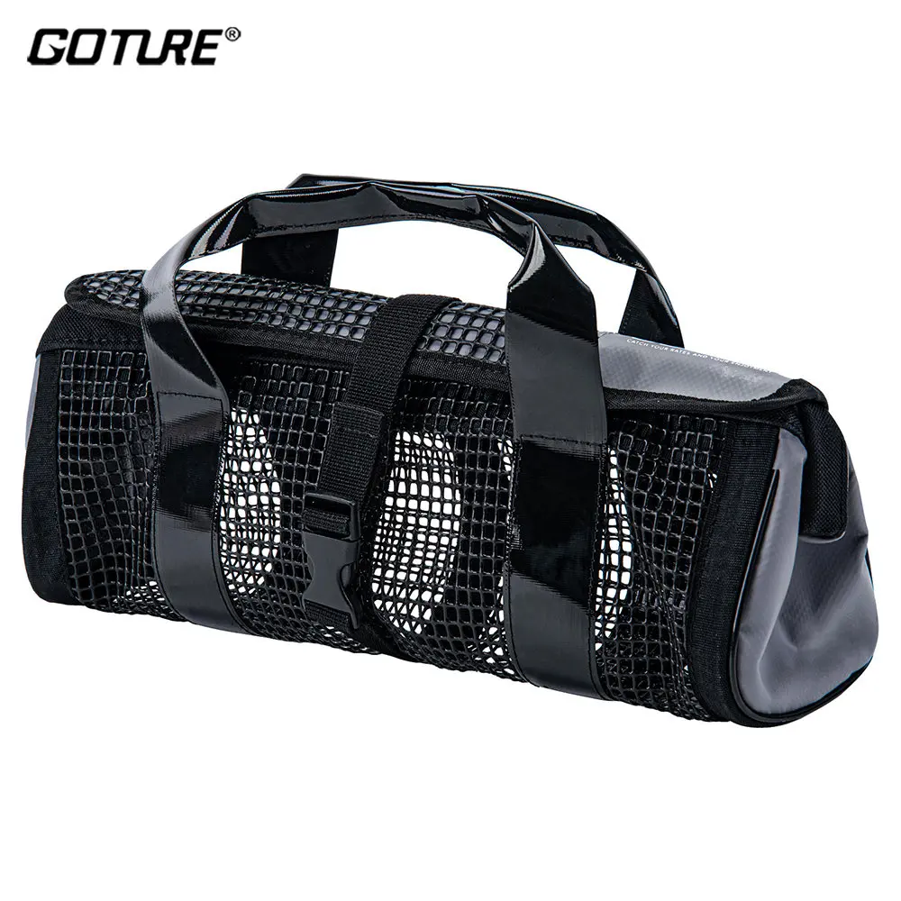 Goture Cutout Lead Fishing Lure Bag Portable Lightweight Non-slip fishing Jig Lure carrier  tackle bag For Boat/Beach Fishing