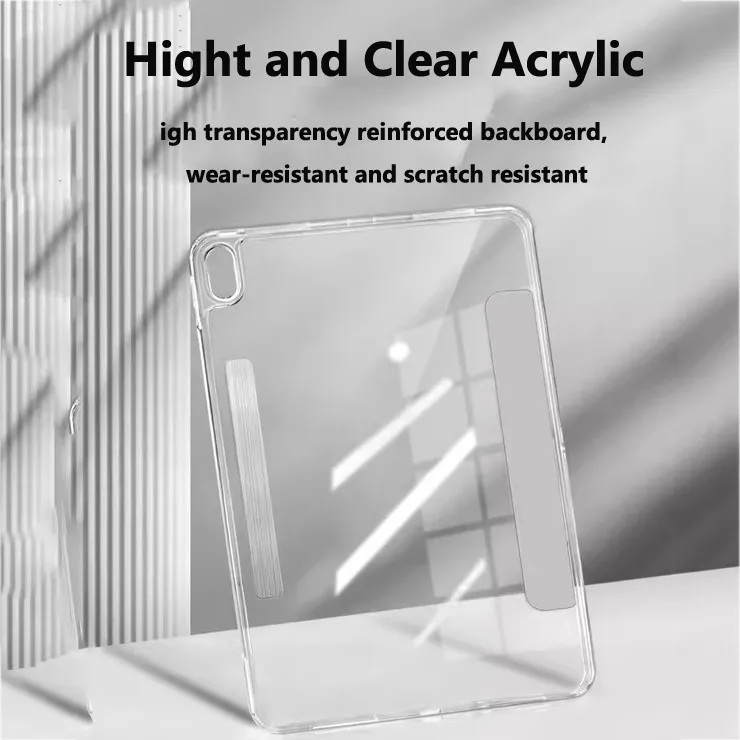 Magnetic Detachable Foldable Acrylic Transparent Case for Huawei MatePad Pro 12.2 11 Air 12 11.5S SE 11 inch