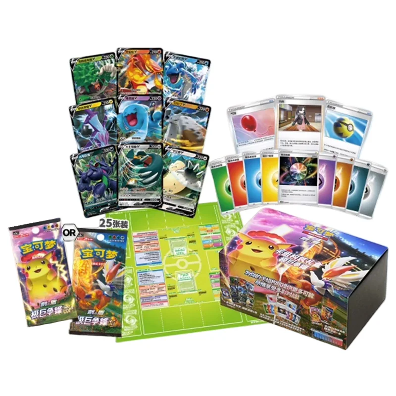 Originals Pokemon Card Game Pikachu Trading Booster Box Chinese Venusaur Blastoise Battle Cards Collection Gift