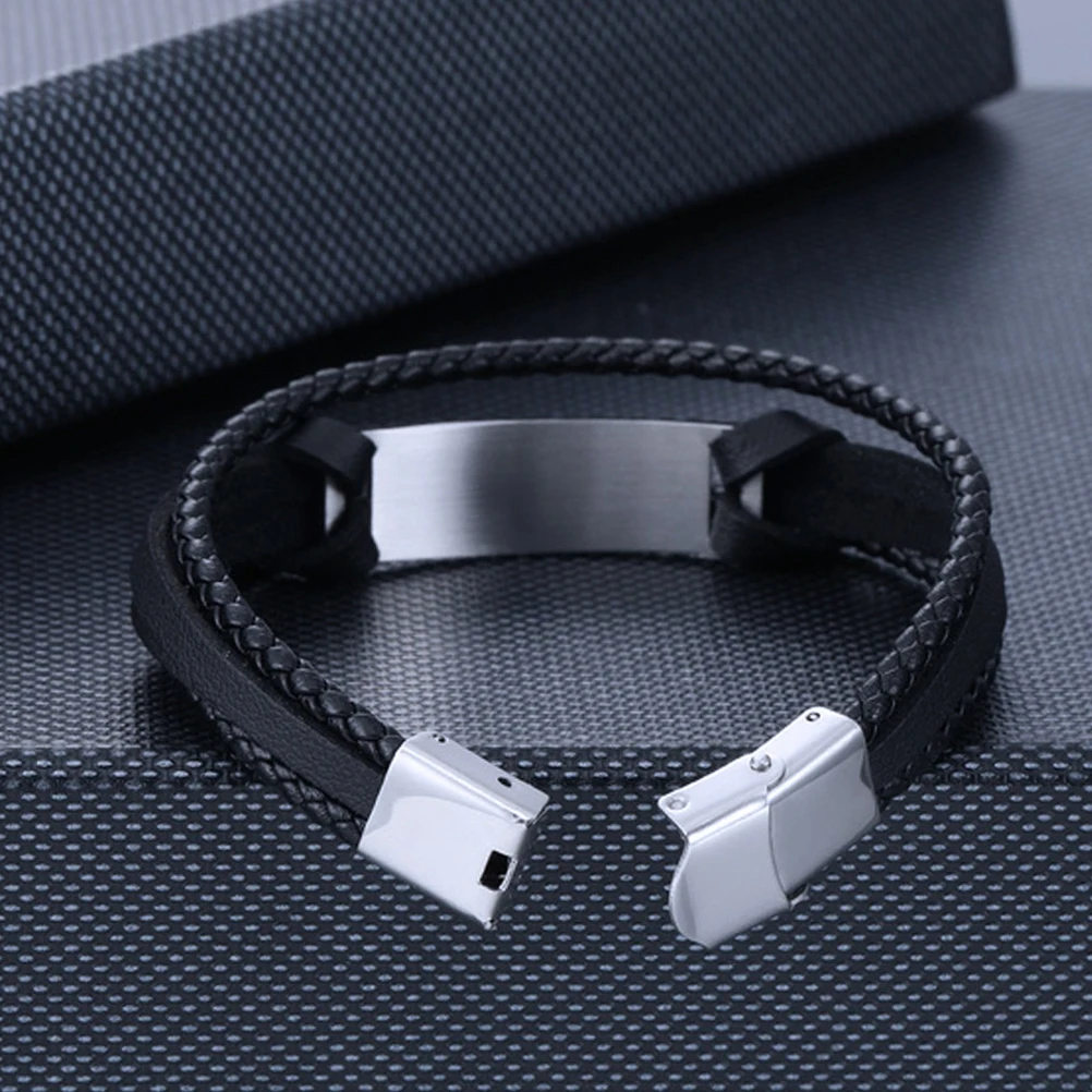 

To My Son Bracelet Punk Adjustable Mens Wristband Gift From Mom Personalized Unique Men Accessories Durable Biker