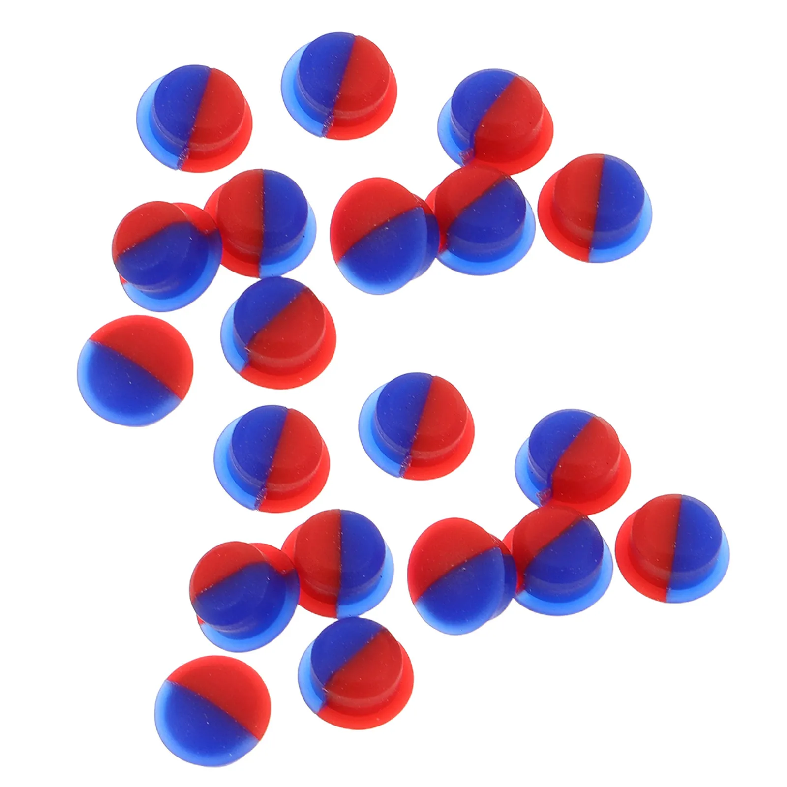 20Pcs Hot Cold Faucet Indicator Red Blue Caps Temperature Signs for 6.7mm Holes Kitchen Bathroom Faucet Handle Replacement