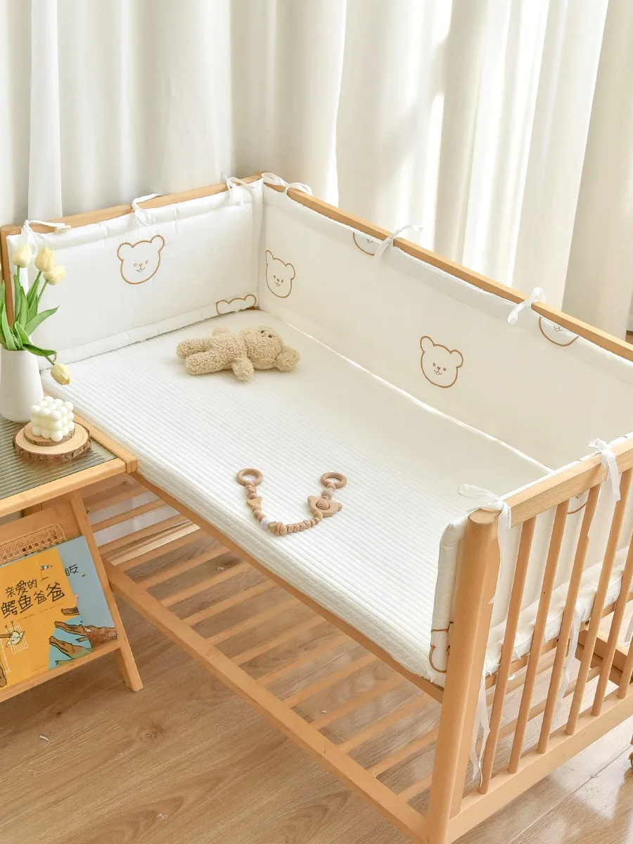 Newborn Crib Bed Circumference Baby Anti-collision Buffer Soft Bag Splicing Bed Extended Anti-drop Bumper Baby room decoration