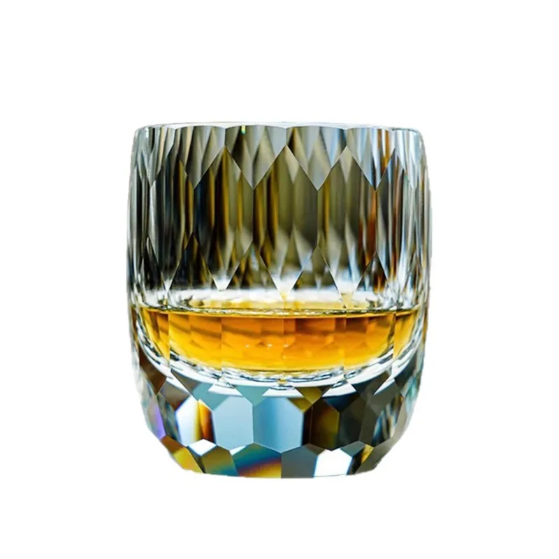 

Diamond Cup Handmade Lead-Free K9 Crystal Cup Whiskey Wine Premium Gift Single