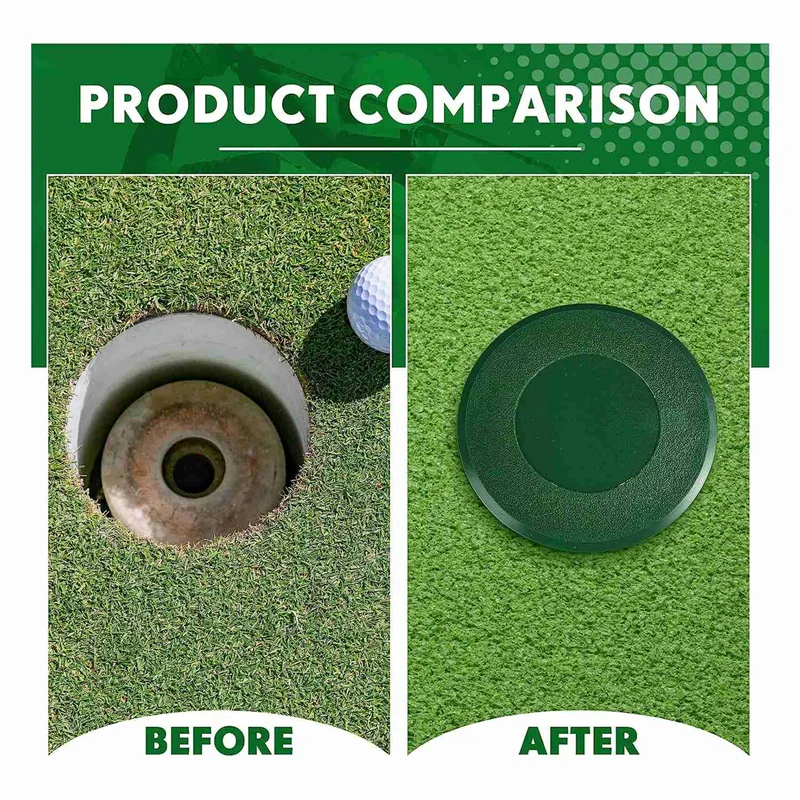

Lo-ok Golf Cup Cover Golf Hole Putting Green Cup Golf Practice Training Aids Hole Cover for Garden Backyard Outdoor Activities