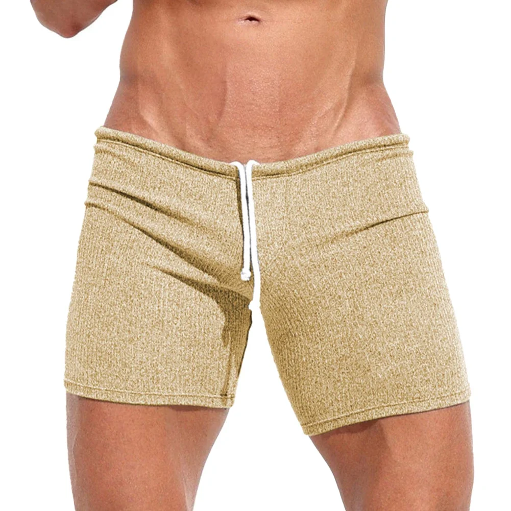 Shorts masculinos sexy com nervuras, calções masculinos casuais finos, esportes ao ar livre, jogging, ginásio, roupas esportivas, calças curtas,