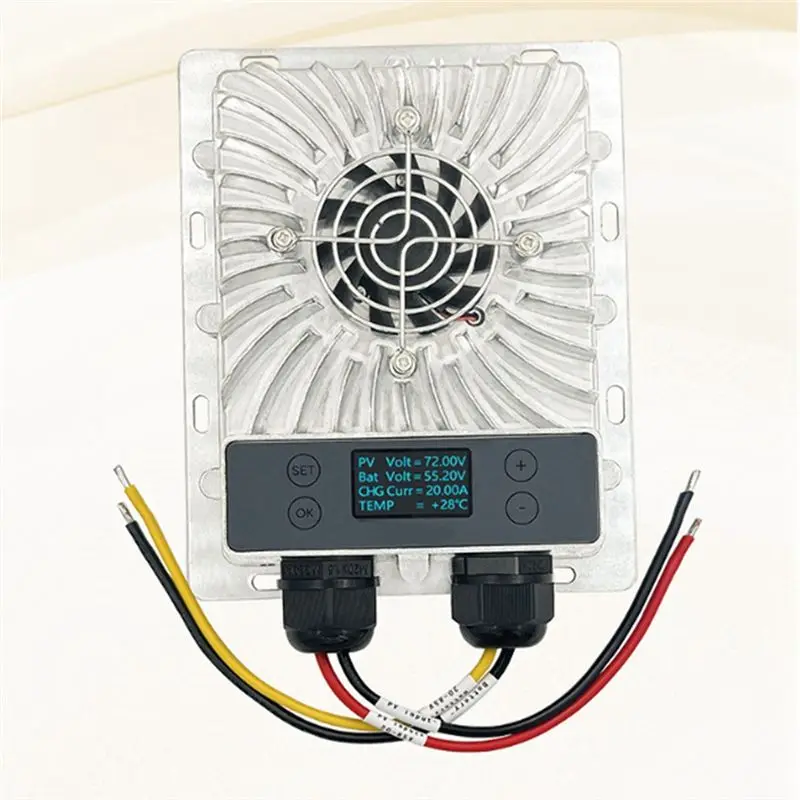 MPPT Solar Controller With LCD Display 20-85V Voltage Adjustable Efficient Photovoltaic Step-Down Module