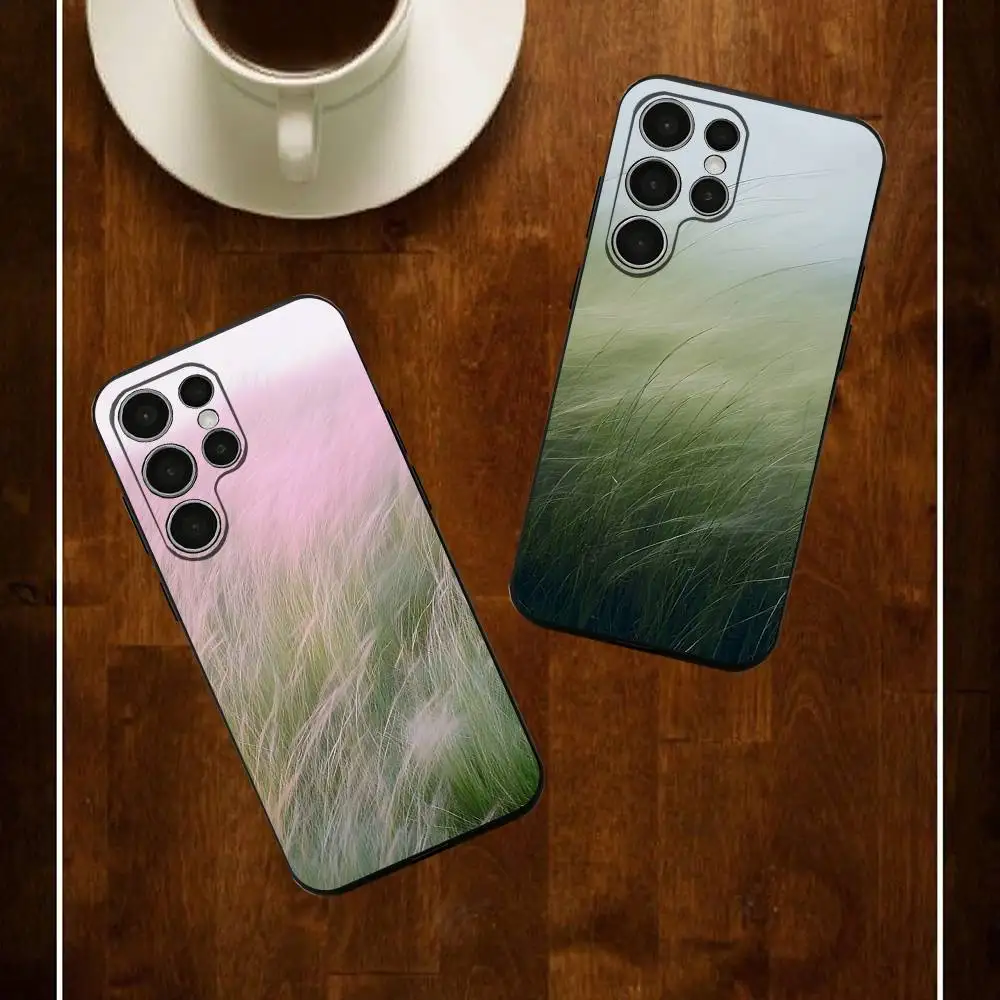 Natural Color Aesthetics Silicone Case For Samsung S25 24 23 22 21 20 Plus Ultra 5G Lite Shockproof Cover