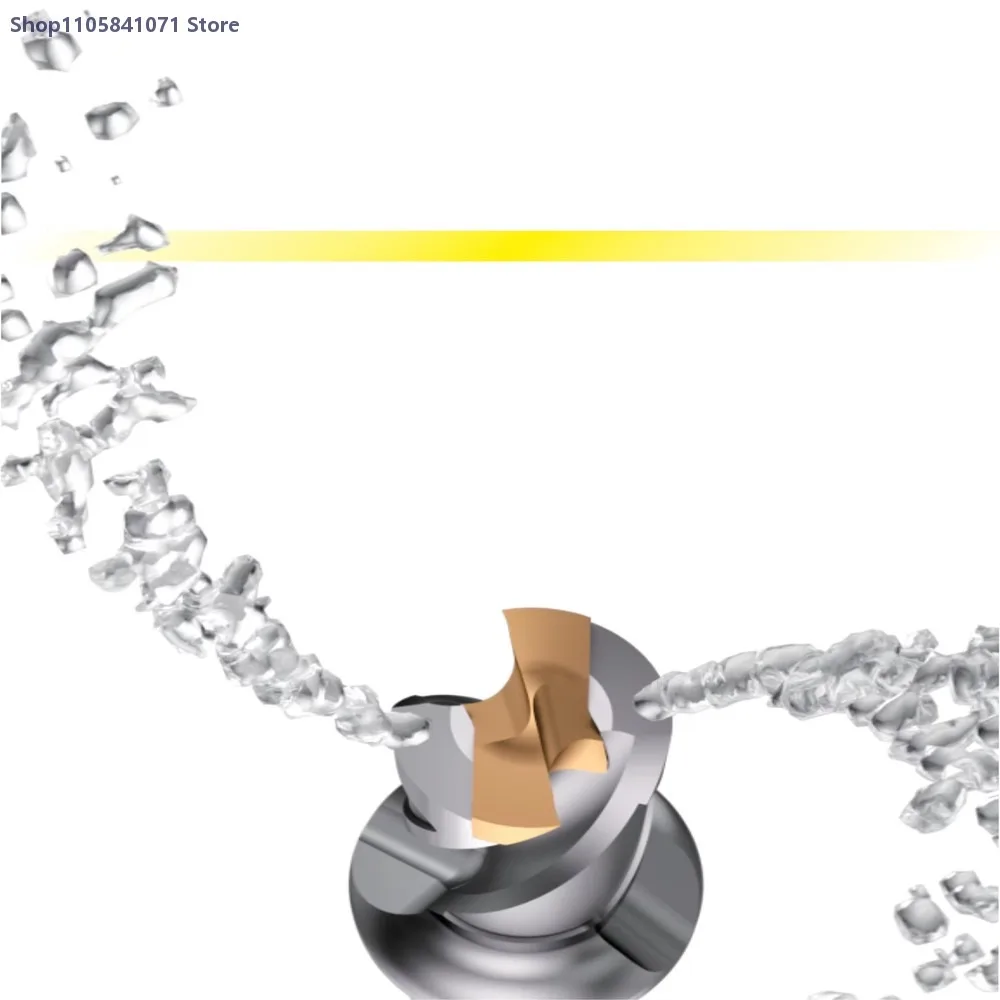 Super Hard Tungsten Carbide Split Point Coated Drill Bit 140mm Deep Hole Drilling Metal H5 Standard Industrial Grade