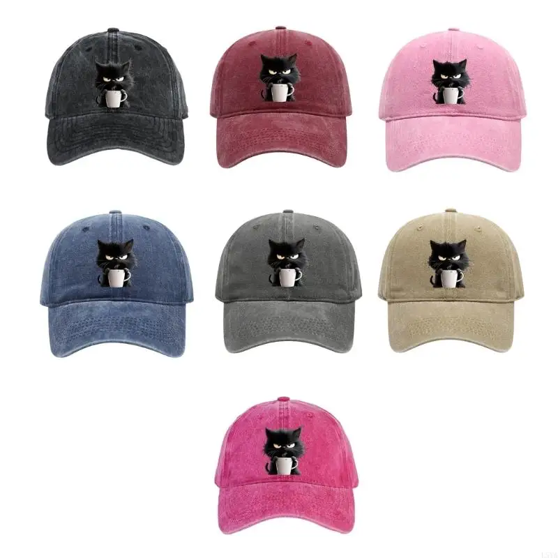 

L5YA Modern Baseball Cap with Animal Pattern Breathable Polyester Dad Hat For Women Teens Unisex Hiphop Dancing Hat