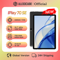 ALLDOCUBE iPlay 70 SE Unisoc T310 10.1'' 60Hz Display 7GB（3GB+4GB Virtual） RAM 64GB ROM 5500mAh LTE Tablet Android 15