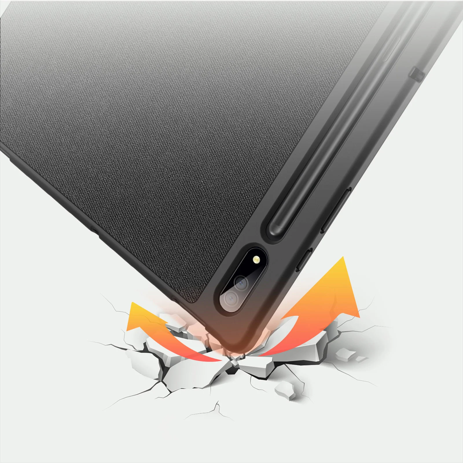 Imagem -02 - Dux Ducis-capa Protetora para Tablet Woven Design Shockproof Pen Slot Trifold Stand Proteja Capa para Samsung Galaxy Tab s8 Ultra