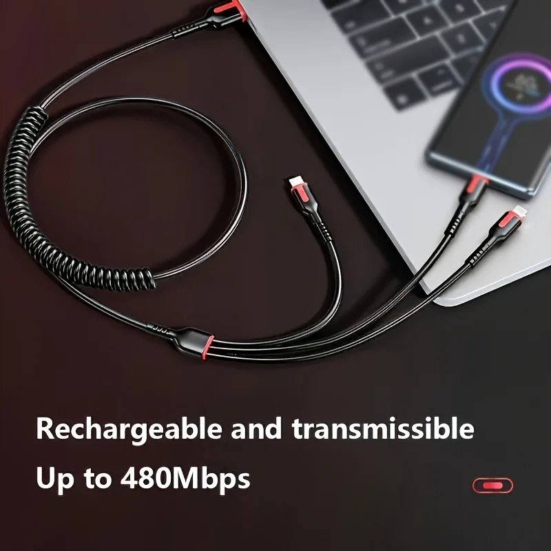 3 In 1 Fast Charging Cable For Xiaomi iPhone Poco Micro USB Type C Charger Cable Cord Multiple Usb Charging Wire Line