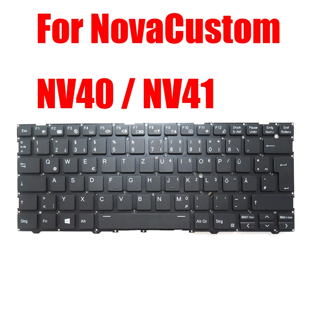 

Клавиатура для ноутбука США FR GR для NovaCustom NV40 NV41, английская, французская, Германия, с подсветкой, новая