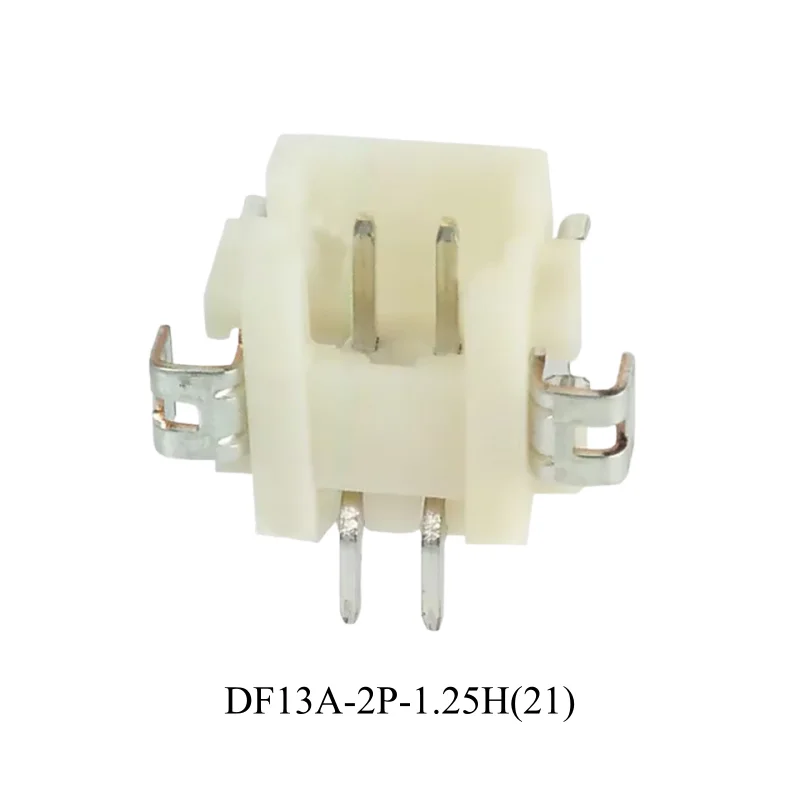 10pcs/Lot DF13A-2P-1.25H(21)Connector Header Surface Mount, Right Angle 2 position 0.049