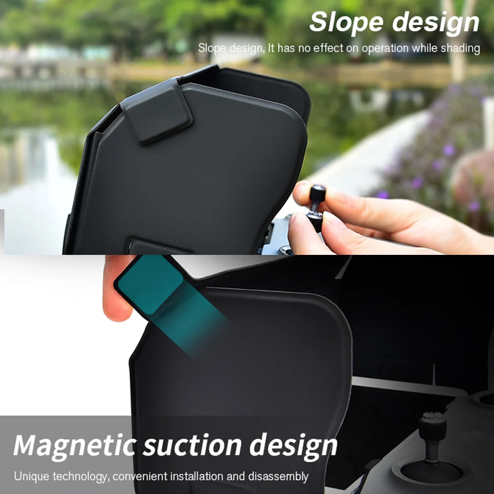 

Drone Controller Sun Hood Remote Sunshade Glassfiber Hook Foldable Magnetic PU Material Anti Dust Easy Storage Camera Stabilizer