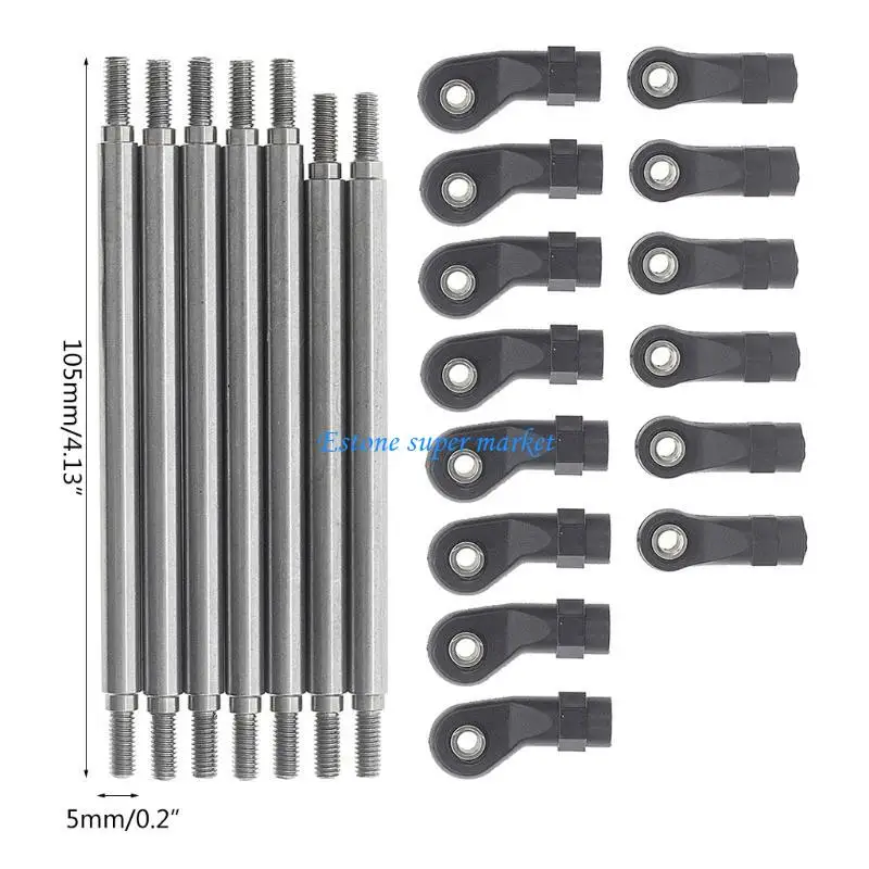 090B Liên kết nâng cấp Bộ phụ kiện thay thế Thanh kết nối kim loại cho Redcat Gen8 Bộ phận xe sửa đổi
