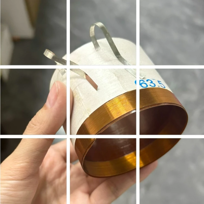 

2 шт. 63,5 мм басовая звуковая катушка SubWoofer 8 Ом высокое волокно для 12 "15 дюймов ремонт динамиков DIY