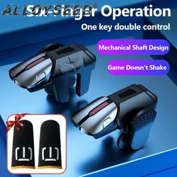 G21 Mobile Phone Game Trigger Gamepad Joystick 6-Finger Aim Shooting L1 R1 Key Button Game Fingertips For PUBG Game Controller