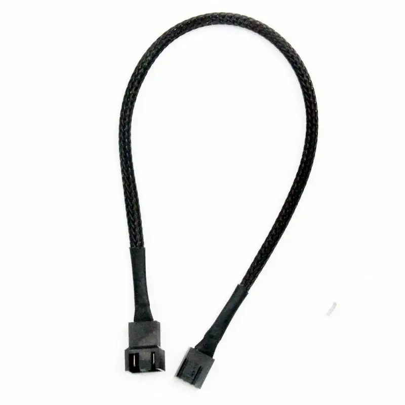 1/5PCS Pvc Insulation Cpu Fan Cable Aging Resistance Computer Peripherals Full Length 27cm Braided Mesh Wire Safe And Durable