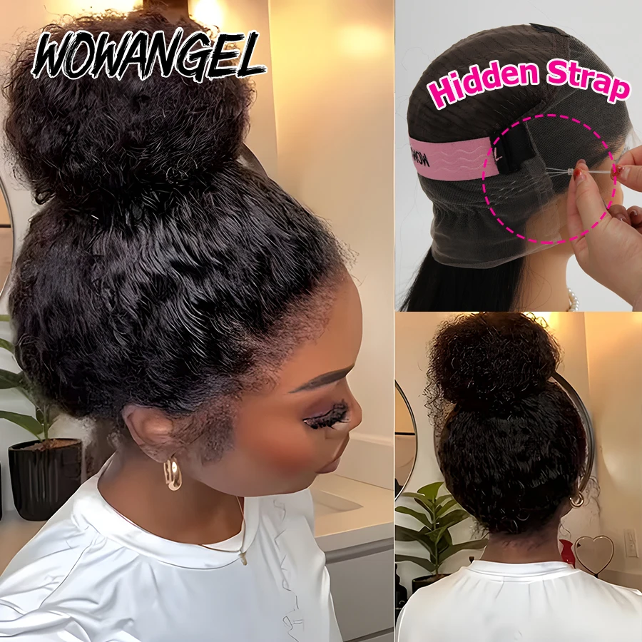 شعر مستعار بشري مجعد بدانتيل ك - مراجعة Hd Lace Frontal Wig Human Hair Pre Plucked وسعره