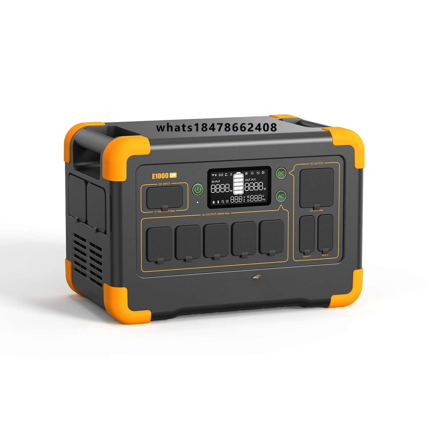 USA/EU Stock PECRON E1000LFP 1800w 1024wh Solar Power Station Water Proof Battery Backup Emergencies Camping RV Home Use