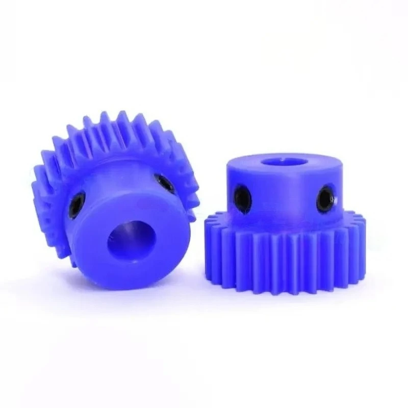 Ingranaggio motore ingranaggio in nylon blu 1Mod con passo 15 - 60 denti Foro ingranaggio cilindrico in plastica 5 6 7 8 10 12 mm