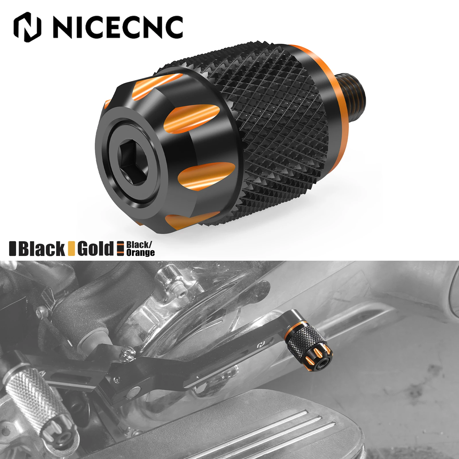 

For Harley Street Glide FLHX CVO FLHXSE 2006-2023 Short Gear Shift Lever Peg Road Limited FLTRK Special FLTRXS Road King FLHR