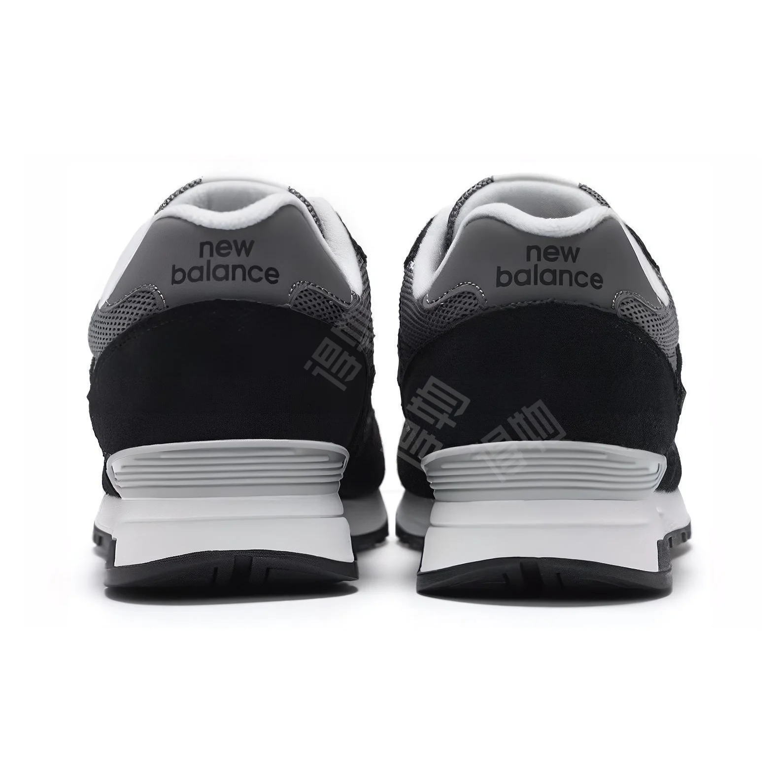 حذاء الجري New Balance NB 565 مريح بقصة منخفضة للرجال والنساء، رمادي-أسود