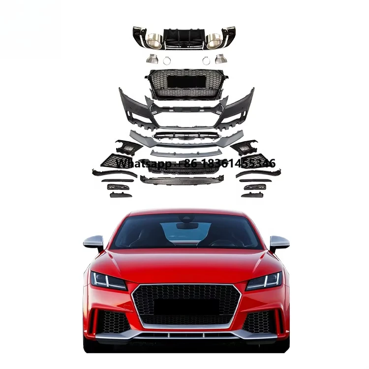 

2015-2024 Body Kit for TT TTS Upgrade TTRS Style Car Bumper Front Bumper Front Lip Grill Side Skirts Rear Diffuser