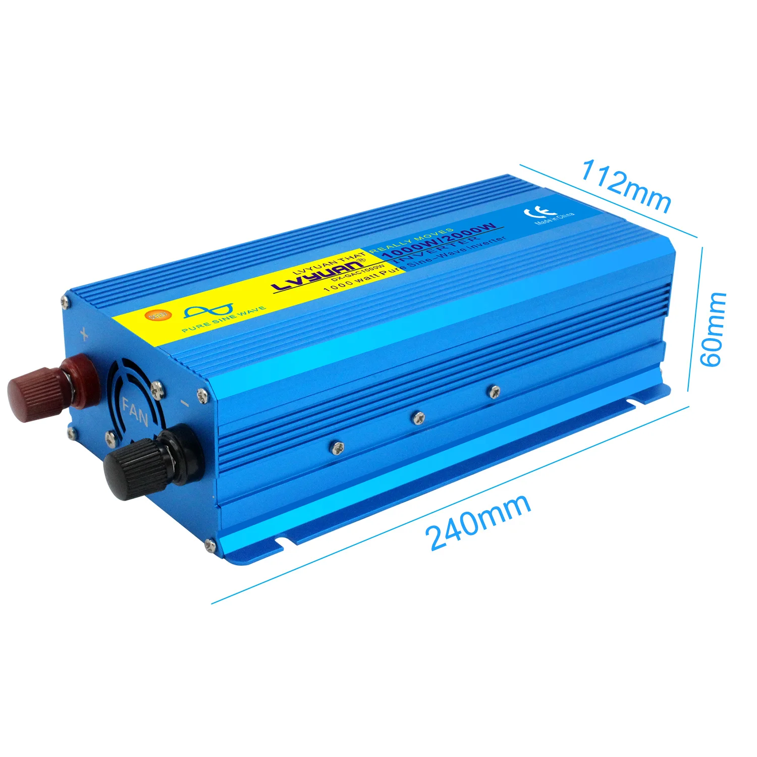 1000W/2000W Pure Sine Wave Power Inverter DC 12V/24V To AC 110V/230V Car Converter 3.1A  Dual USB EU/US//UK/AU/Universal Socket