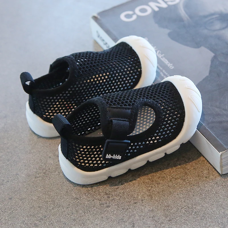 Toddler Girls Mesh Breathable Summer Sandals Non-Skid Baby Shoes 0-3Y Unisex Kids lightweight First Shoes-Suit for Fat feet