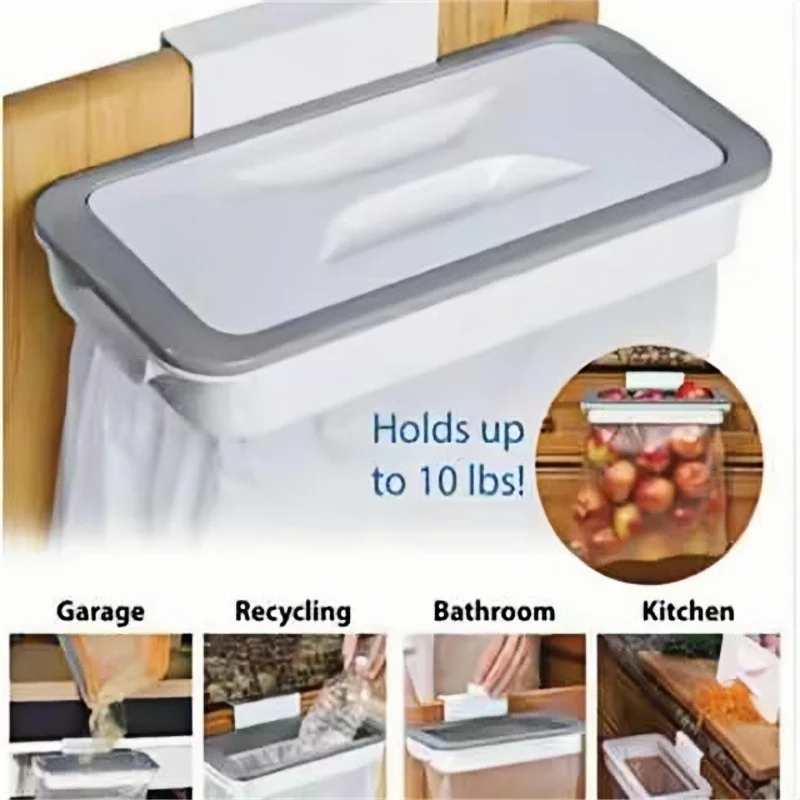 جديد القمامة حقيبة للحمل المطبخ القمامة تخزين الرف خطاف حقيبة لوحة تجوب حامل الرف الجاف منظم مطبخ طبق الرف 2025 #5