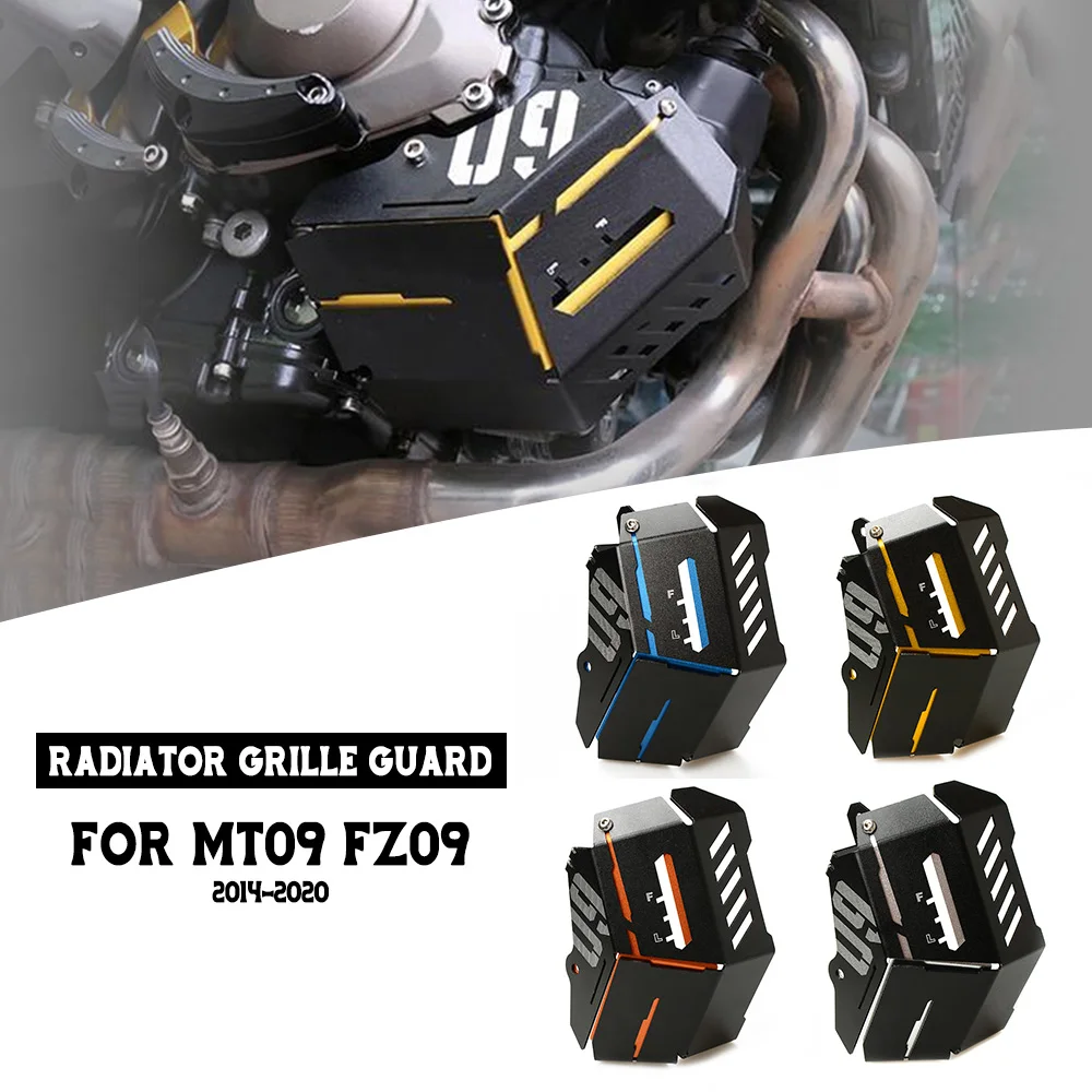 

For Yamaha MT09 MT-09 Radiator Water Coolant Resevoir Tank Shield Guard Cover FZ-09 FZ09 2014 2015 2016 2017 2018 2019 2020