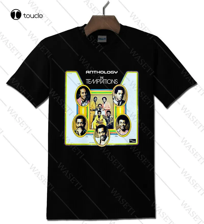 The Temptations Anthology Album Cover Black T-Shirt Tee Shirt Custom Aldult Teen Unisex Digital Printing Xs-5Xl