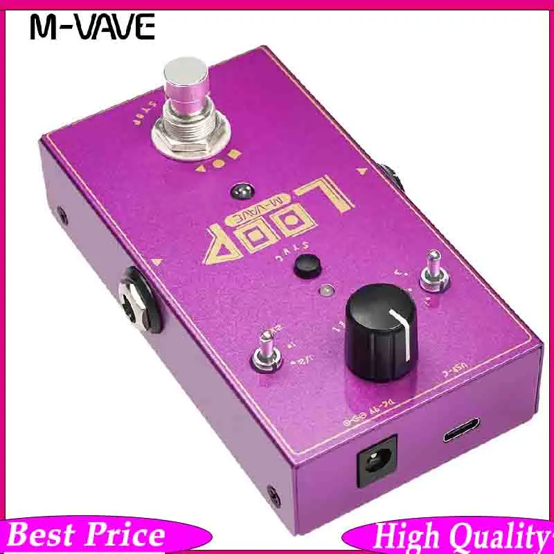 M-VAVE LOOP II Effect Pedal Looper 3 Independent Loops 11-Minute Total Recording 3 Speed Modes Creative Practice Guitar