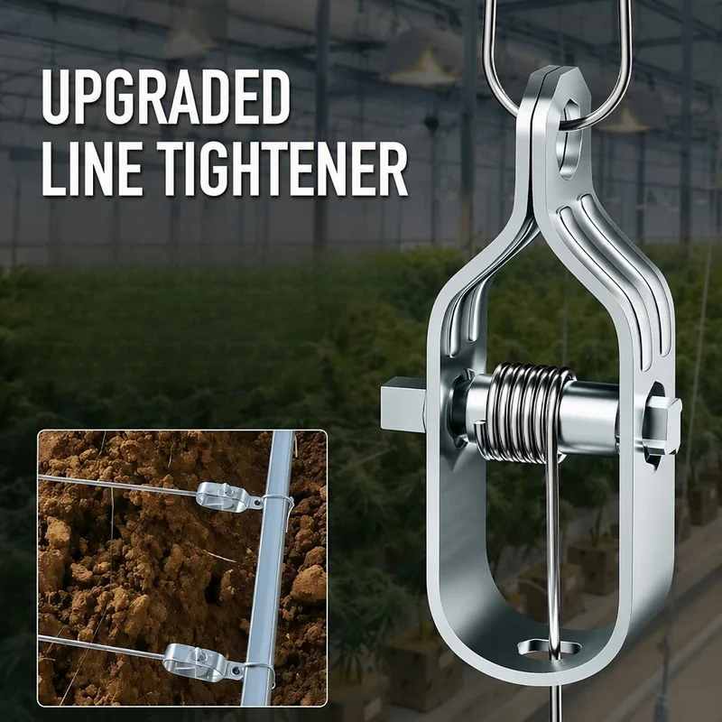 Greenhouse Plant Support Wire Tightener Vineyard Grape Trellis Steel Cable Tensioner New Upgrade for Agricultural Use