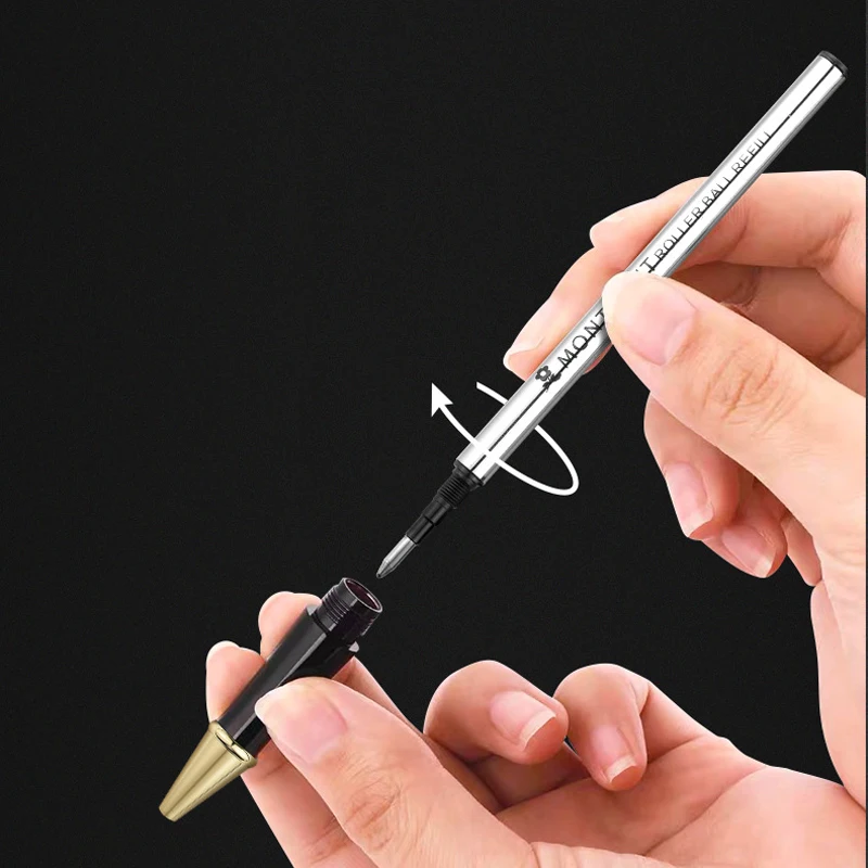 Montagut Nostalgic 2002 Blue Color Golden Trim Iridium Roller Ball Pen Writing Gift Pen Business With Gift Box