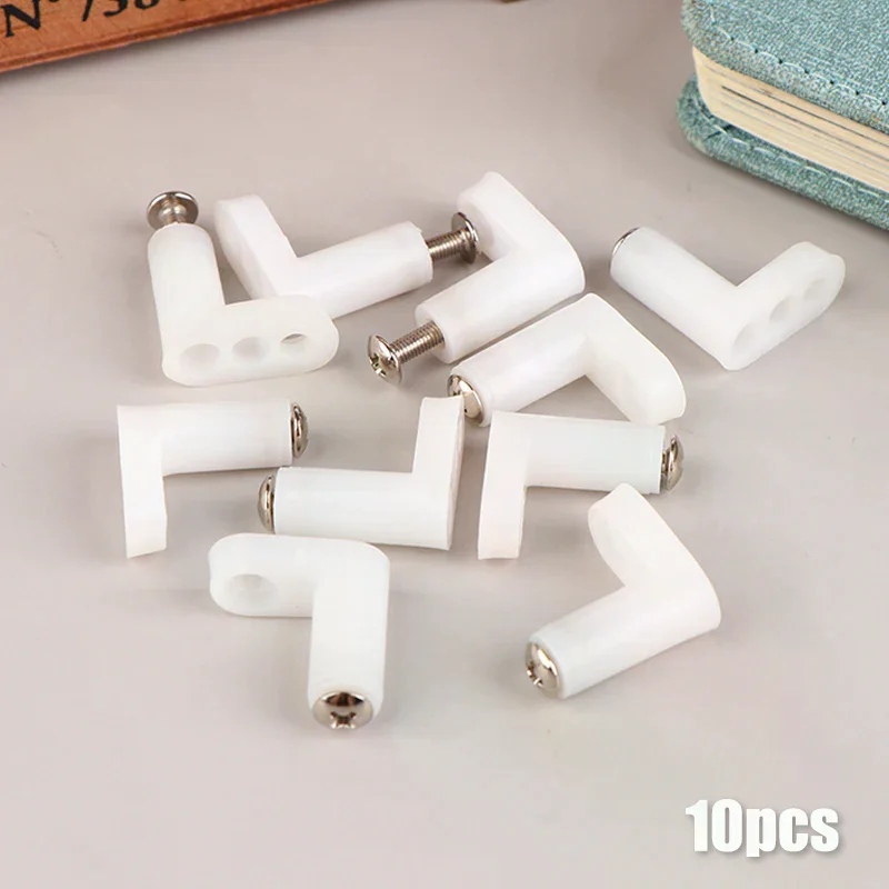 10Set PCB Type Mounting Feet With Screws For Motherboard Fixed Host Fixing Feet L Right Angle Bracket Fixing Feet Fittings