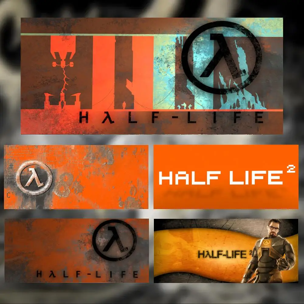 Classic Shooter Game H-Half-Life Mouse Pad Large Thick Desk Pad Stitched Edges Gaming Mouse Mat for PC