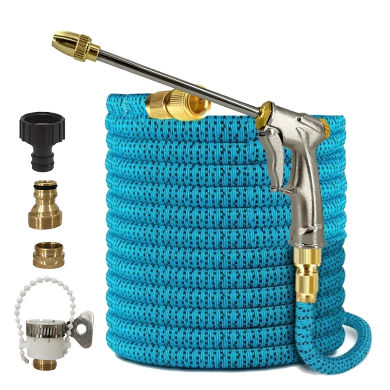 25FT-125FT Expandable Magic Hose, Multifunctional Adjustable High-Pressure Water Gun, Watering And Pet Shower Supplies