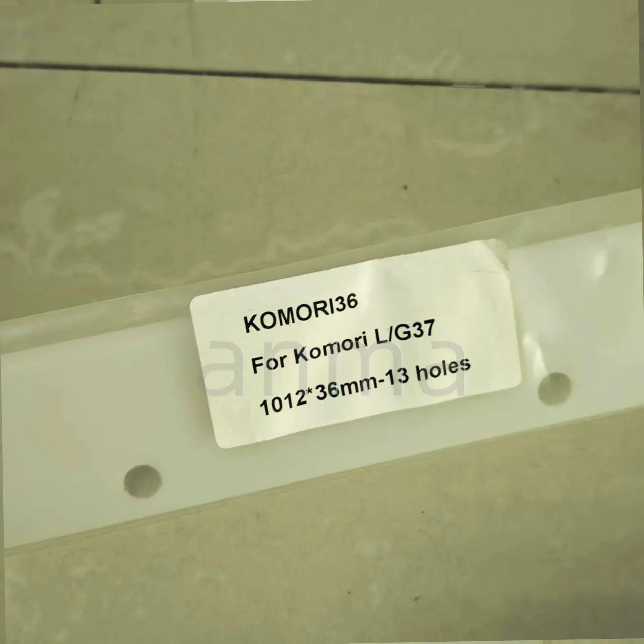 2 Piece Good Quality Wash Up Blade for Komori Printing Machine Parts White Plastic Wash Up Blade
